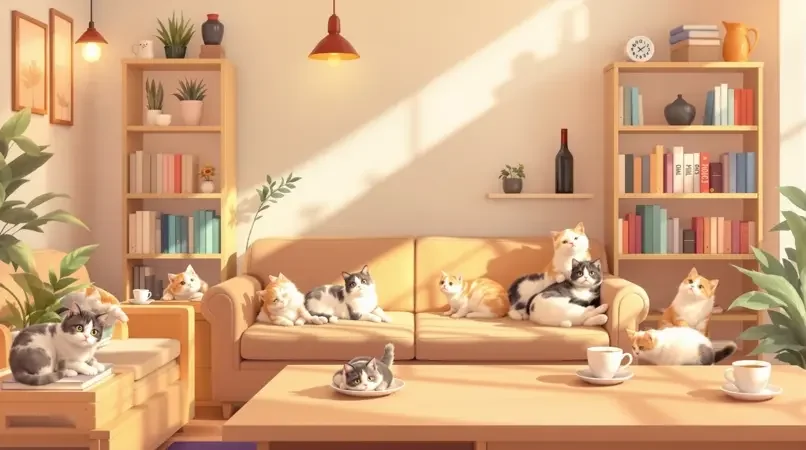 猫咪咖啡馆 - 浮力影视热门短片封面